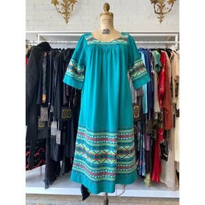 Vintage Green Mini Dress